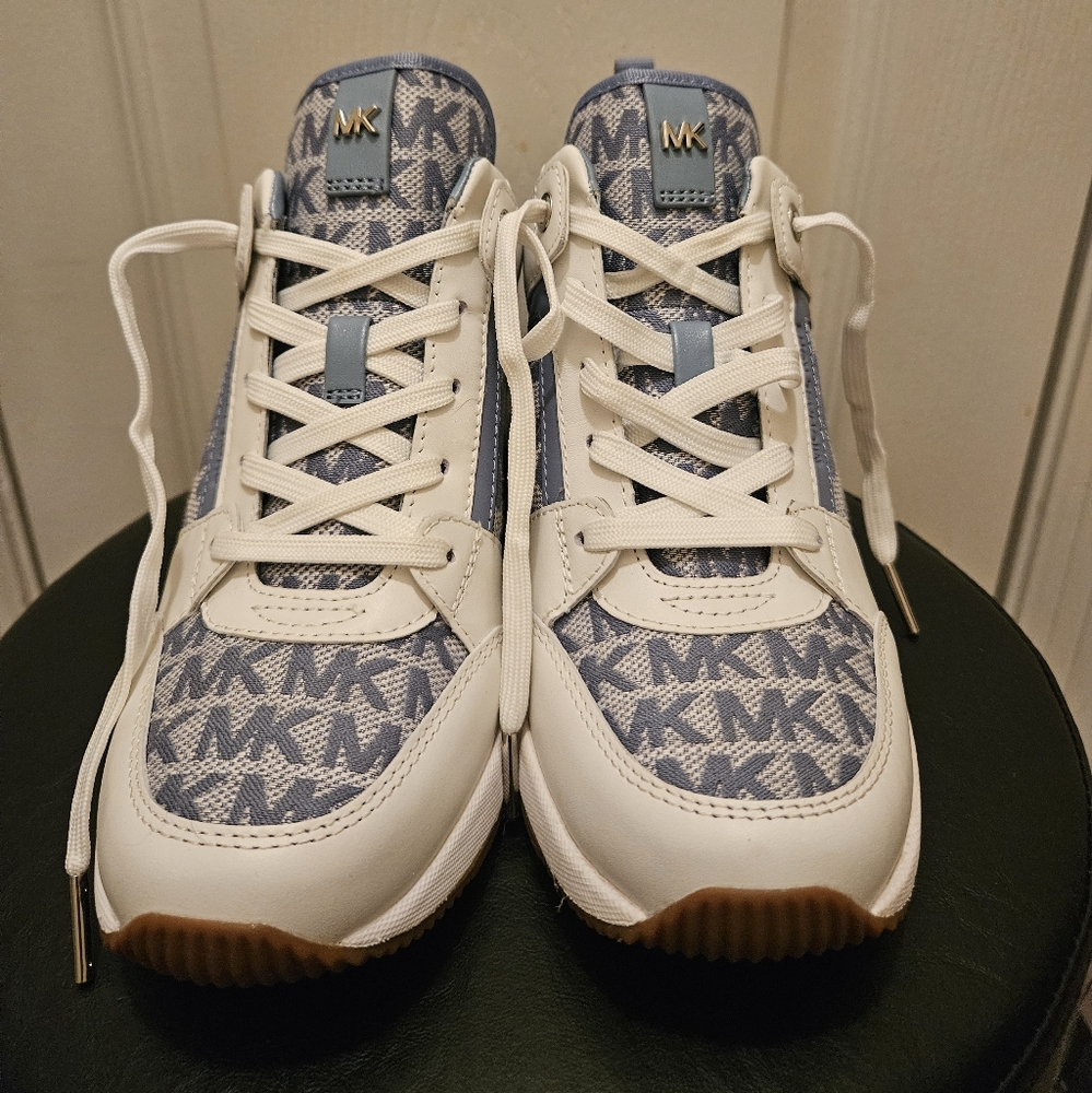 MICHAEL Michael Kors Blue and White Athletic Shoes